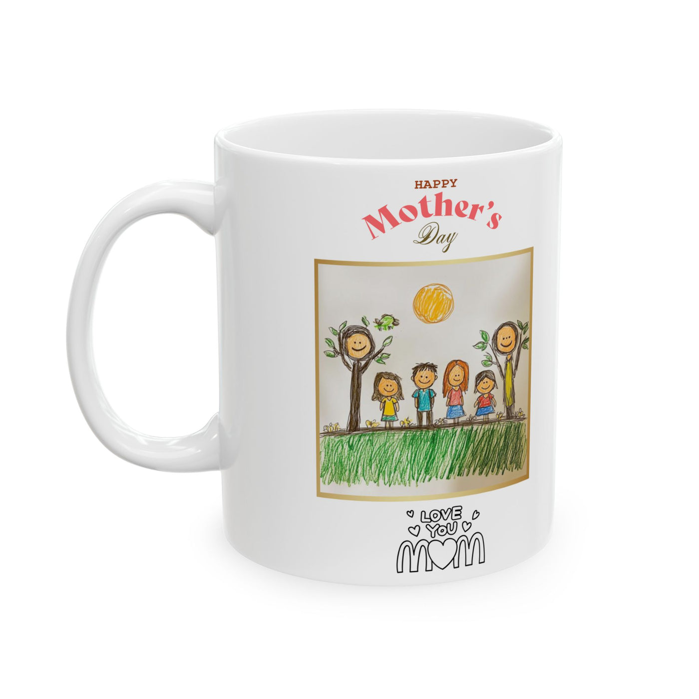 Custom Childrens Drawing Mothers Day Mug