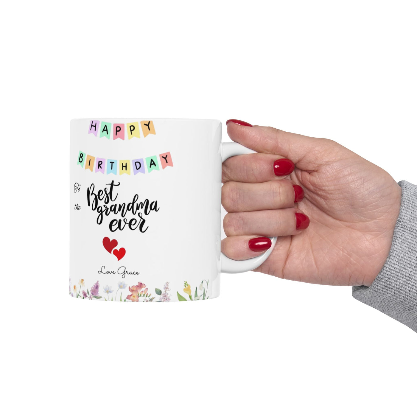 Name Personalized Grandma Mug