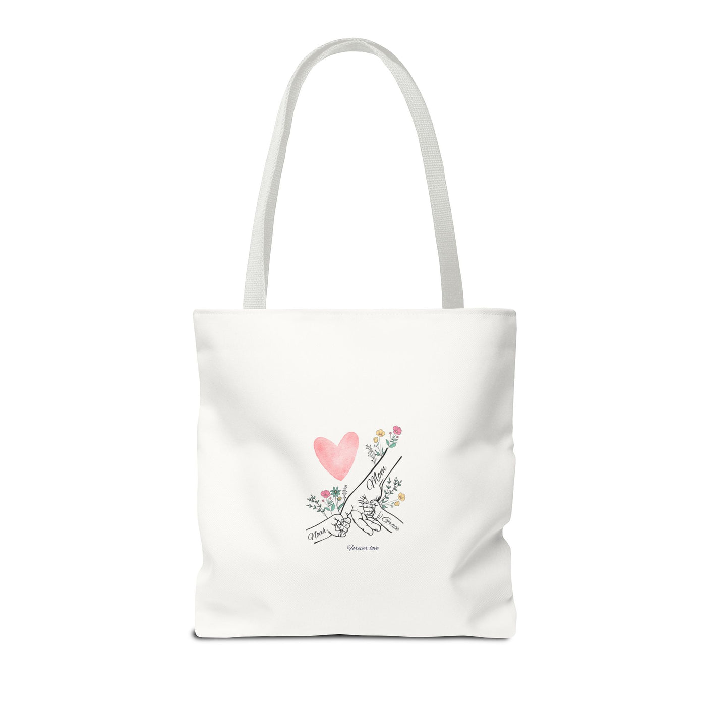 Mom Kids names Tote bag