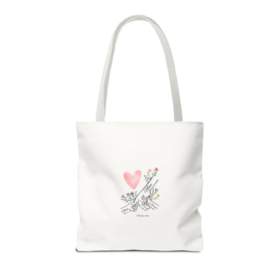 Mom Kids names Tote bag