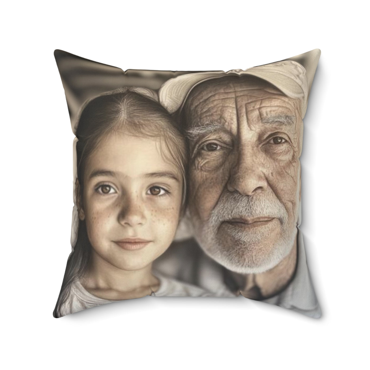 Custom Name & Photo Pillow Gift Grandpa