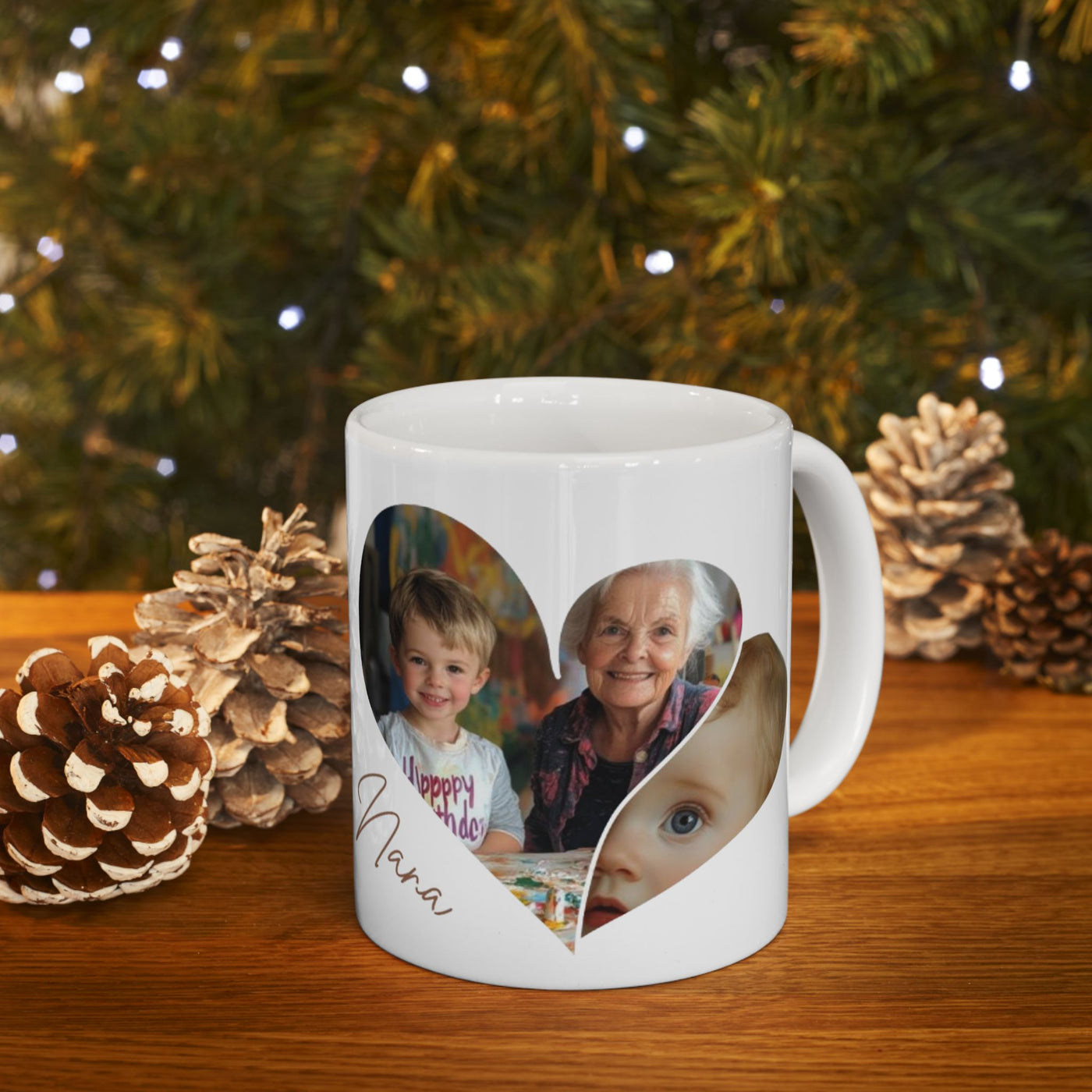 Personalized Photos Nana x 2 Mug