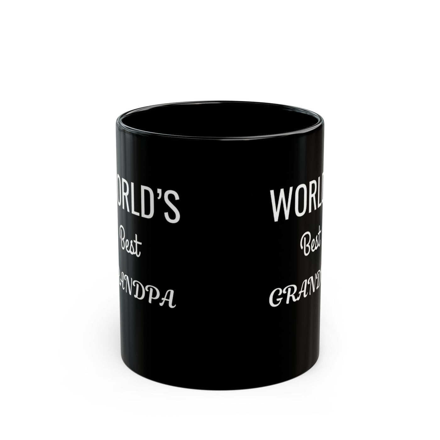 Worlds Best Grandpa Black Mug (11oz, 15oz)