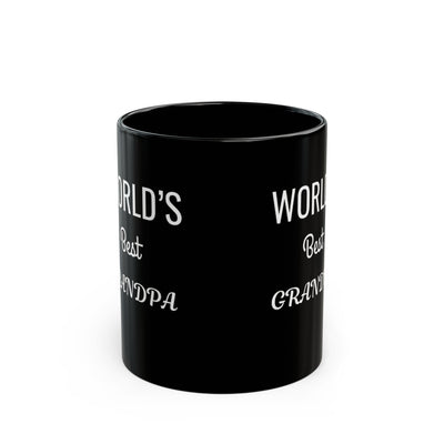 Worlds Best Grandpa Black Mug (11oz, 15oz)