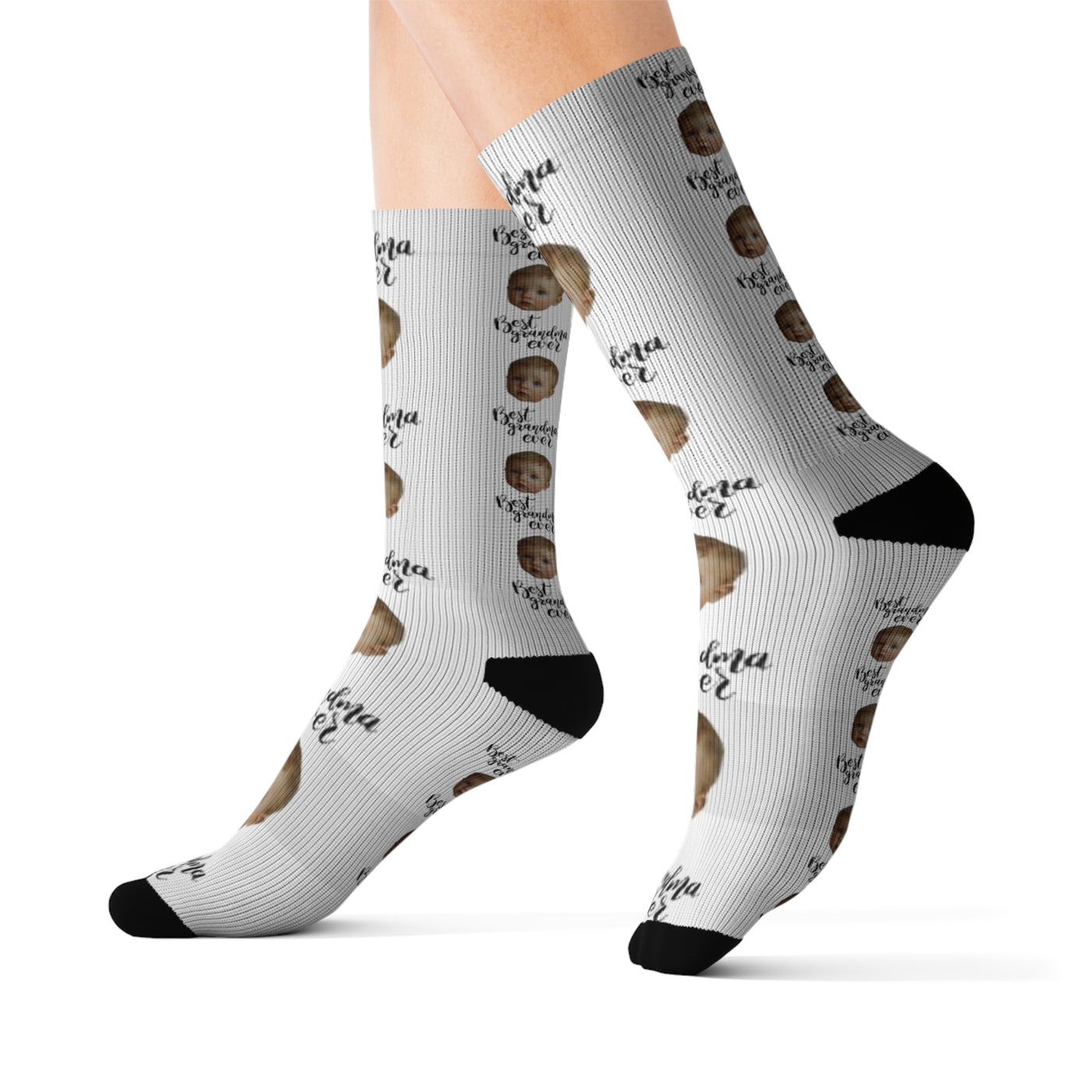 Personalized Face Socks Grandma Gift