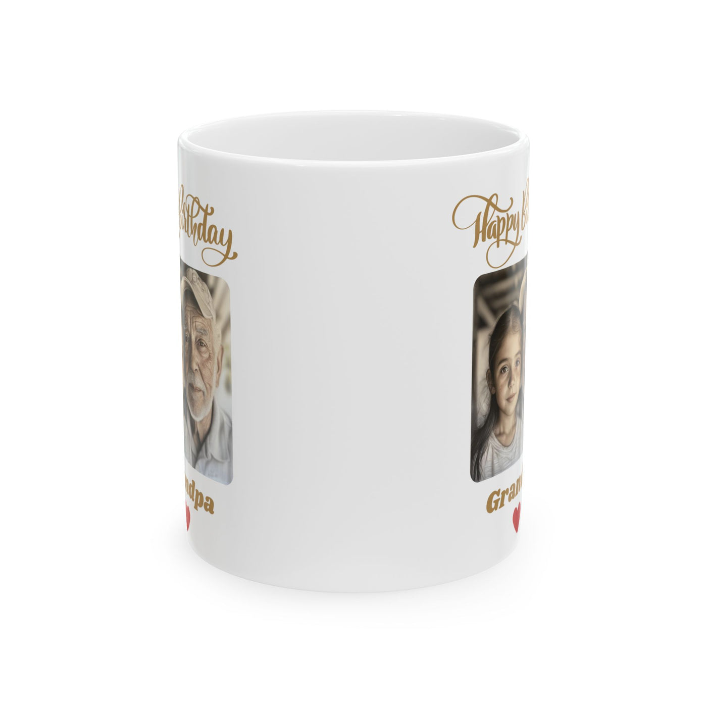 Happy Birthday Grandpa Photo Mug