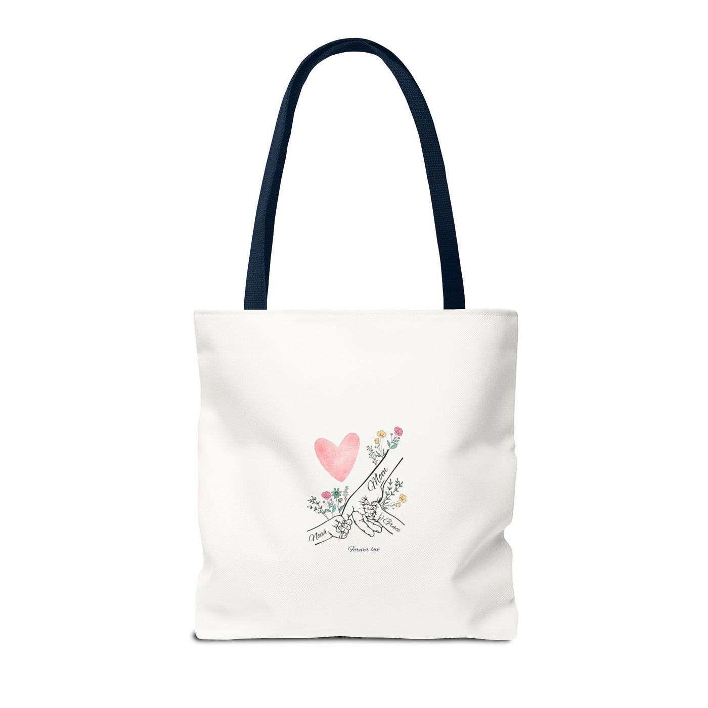 Mom Kids names Tote bag