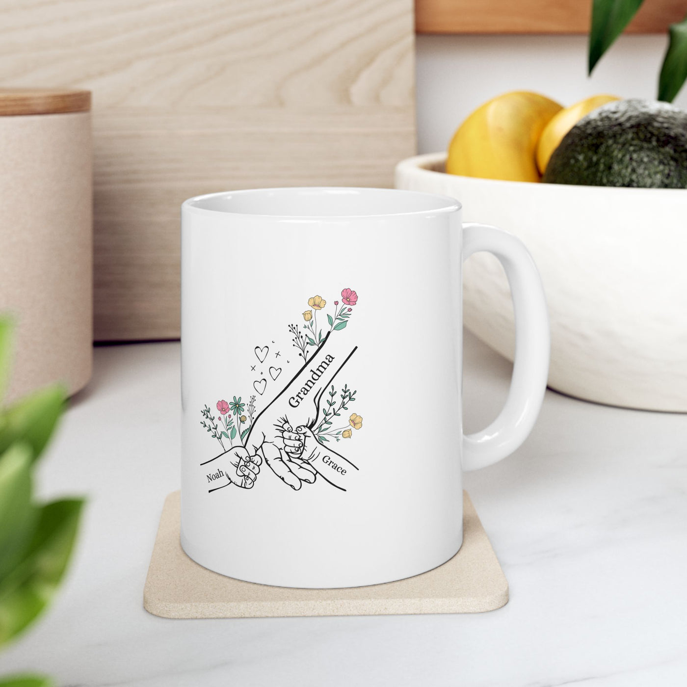 Personalized Names Mug Grandma Mug Gift