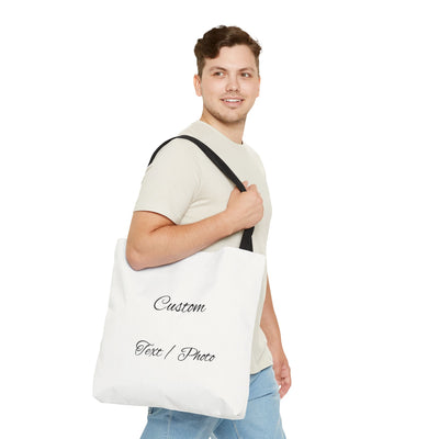 Custom Text or Photo Tote Bag