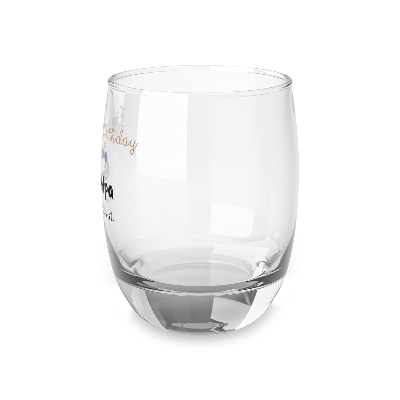 Whiskey Glass Grandpa Happy Birthday