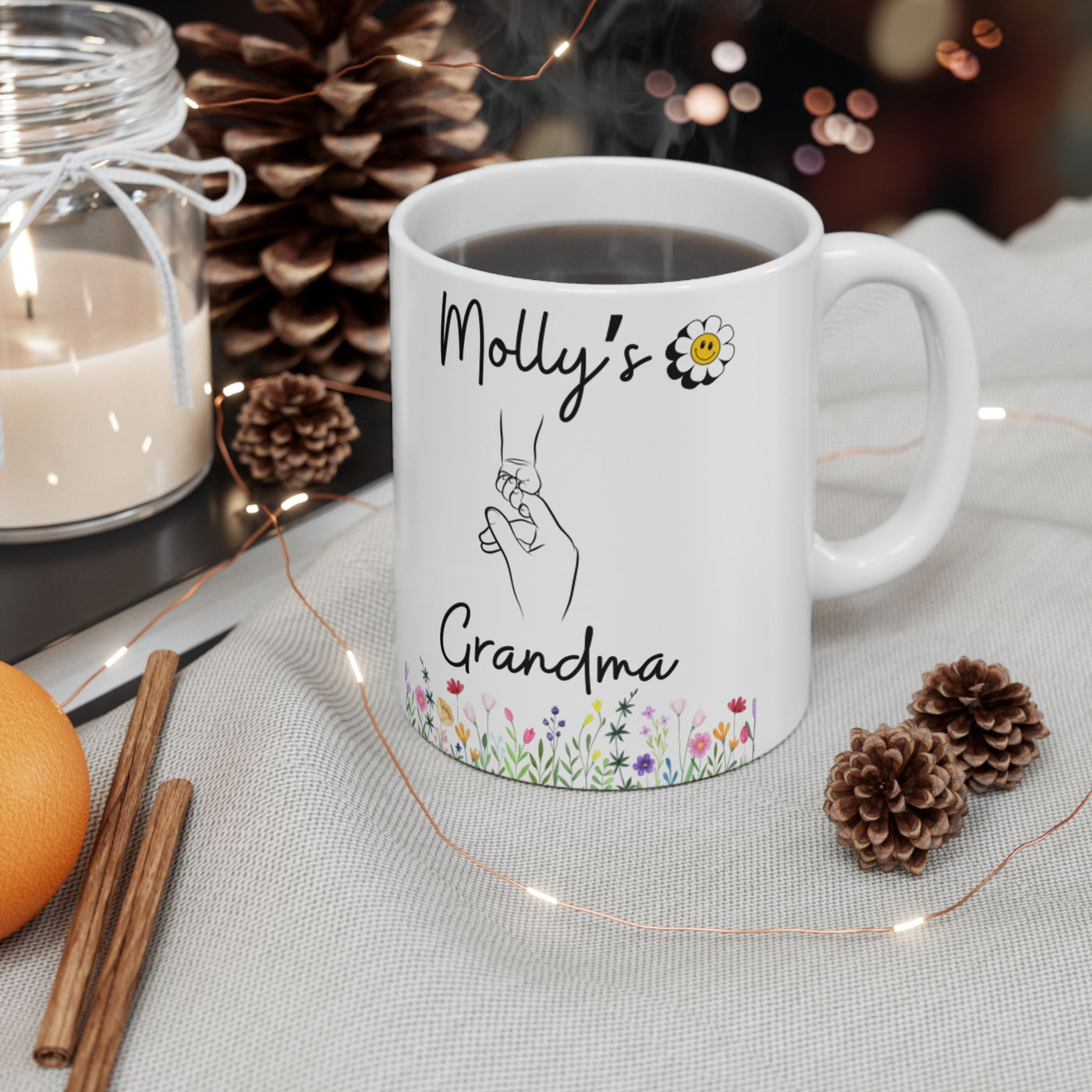 Custom Name Grandma Mug Gift