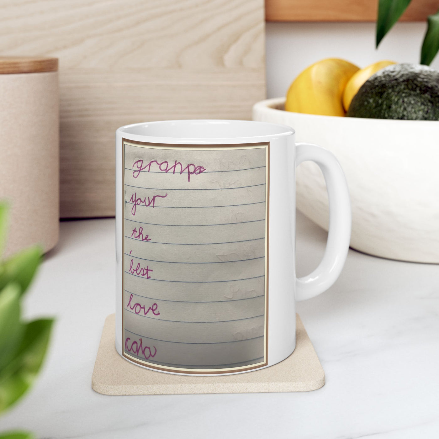 Childrens Writing Grandpa Mug