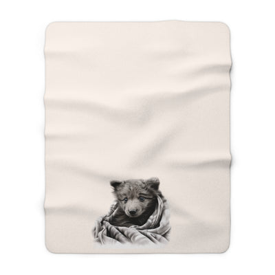 Bear Sherpa Fleece Blanket