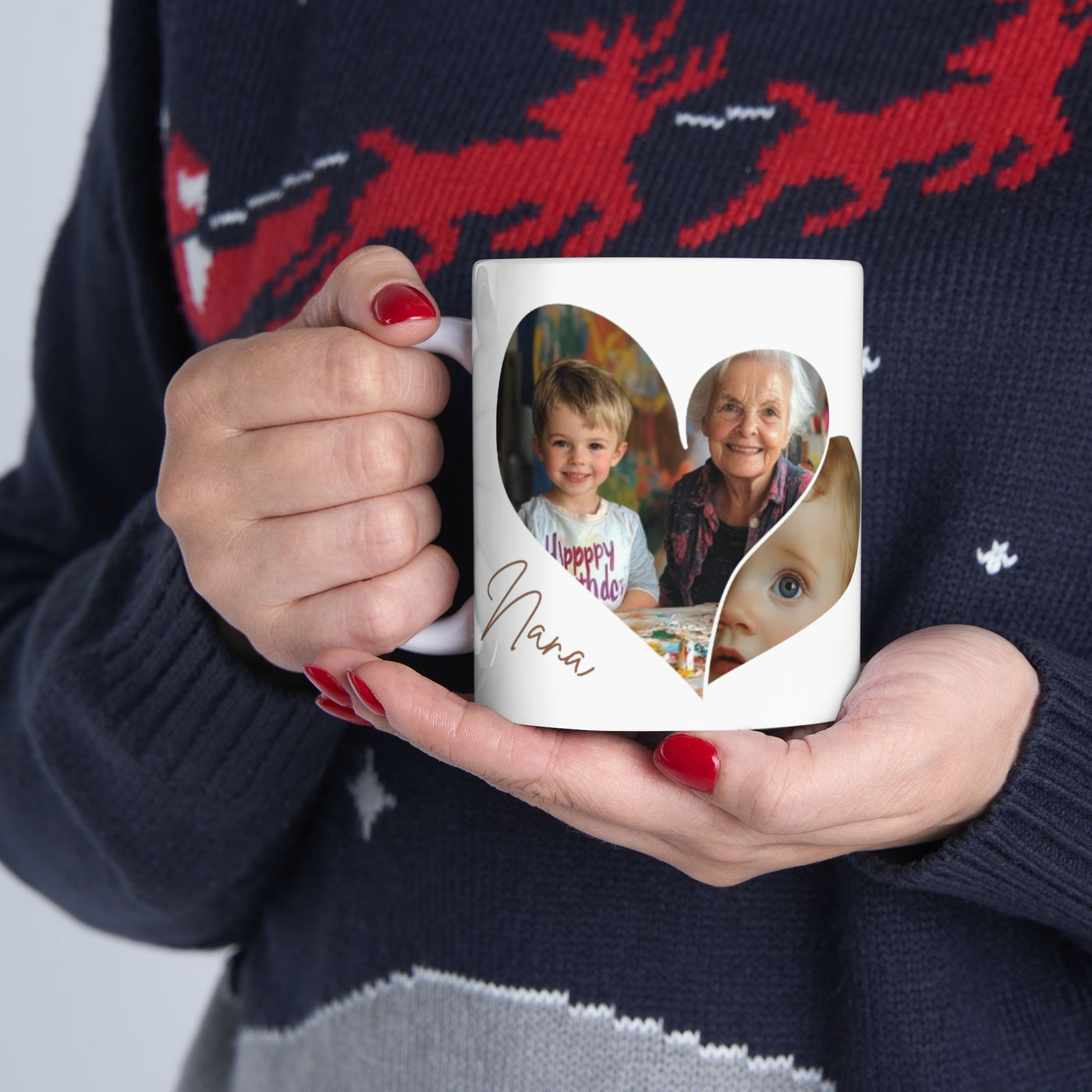 Personalized Photos Nana x 2 Mug