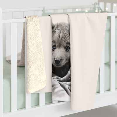 Bear Sherpa Fleece Blanket