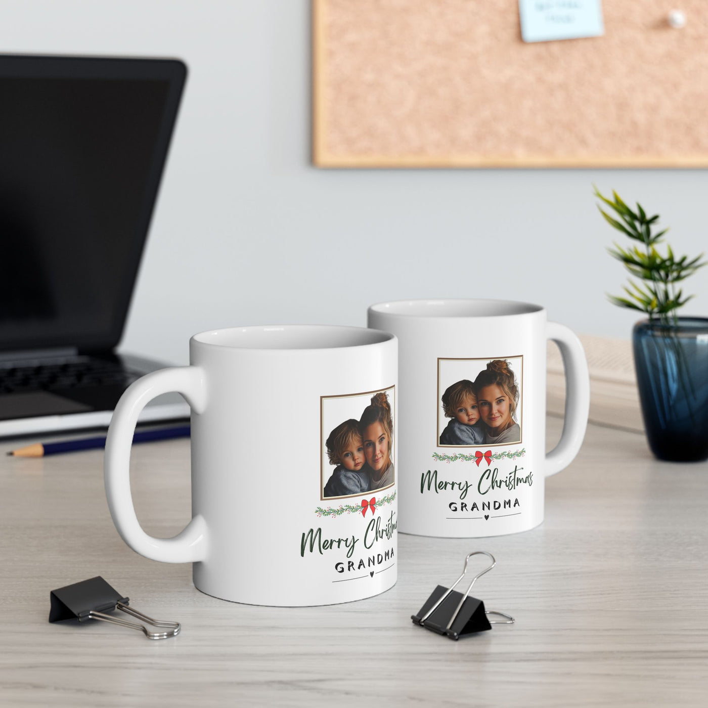 Photo Mug Christmas Gift Framed