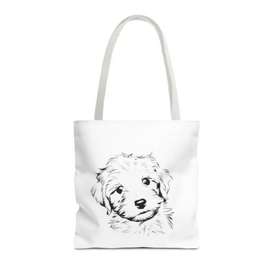 Poodle Puppy Tote Bag