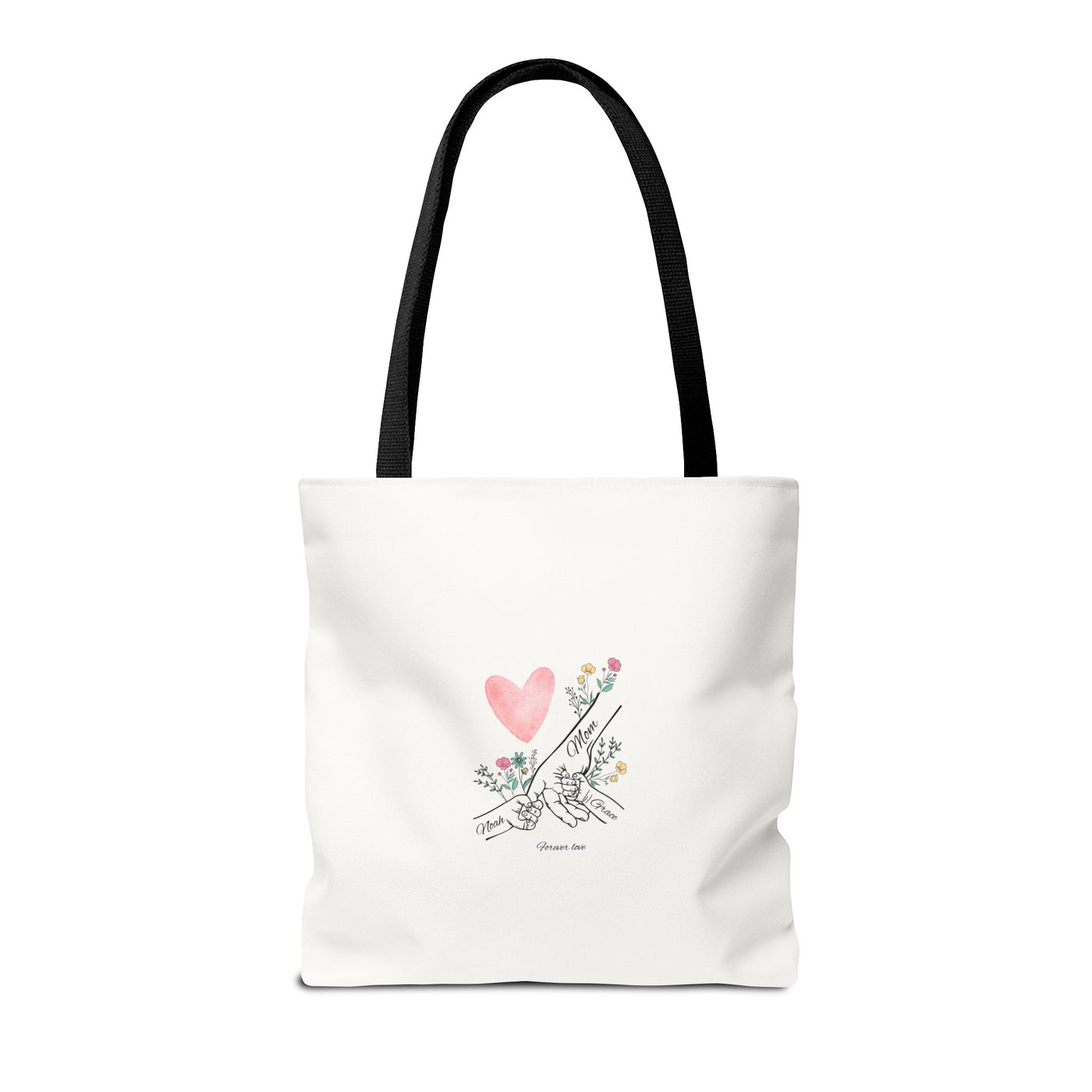 Mom Kids names Tote bag