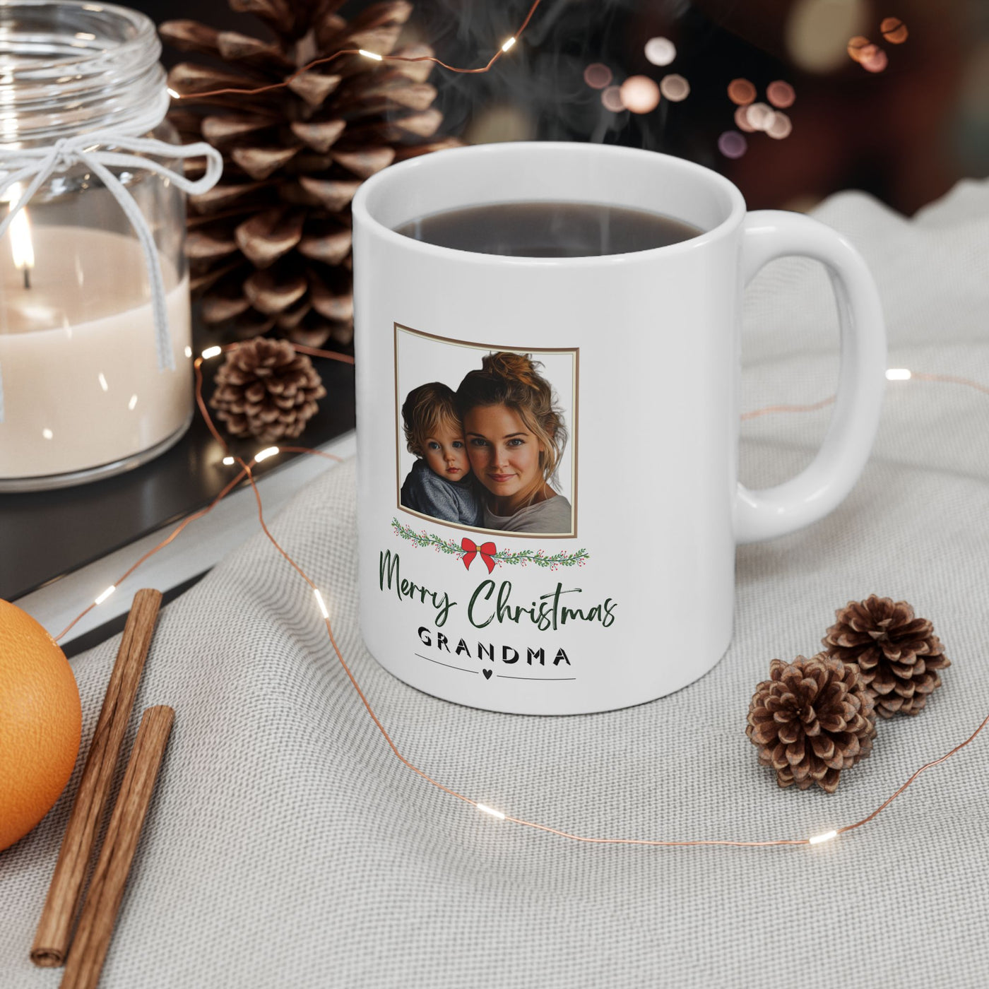 Photo Mug Christmas Gift Framed