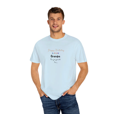 Personalized Name Happy Birthday Grandpa Tshirt