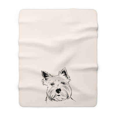 Terrier Sherpa Fleece Blanket