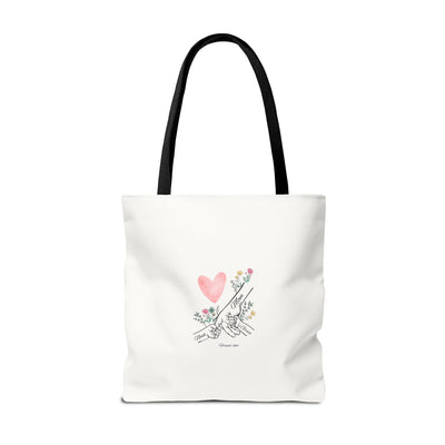 Mom Kids names Tote bag