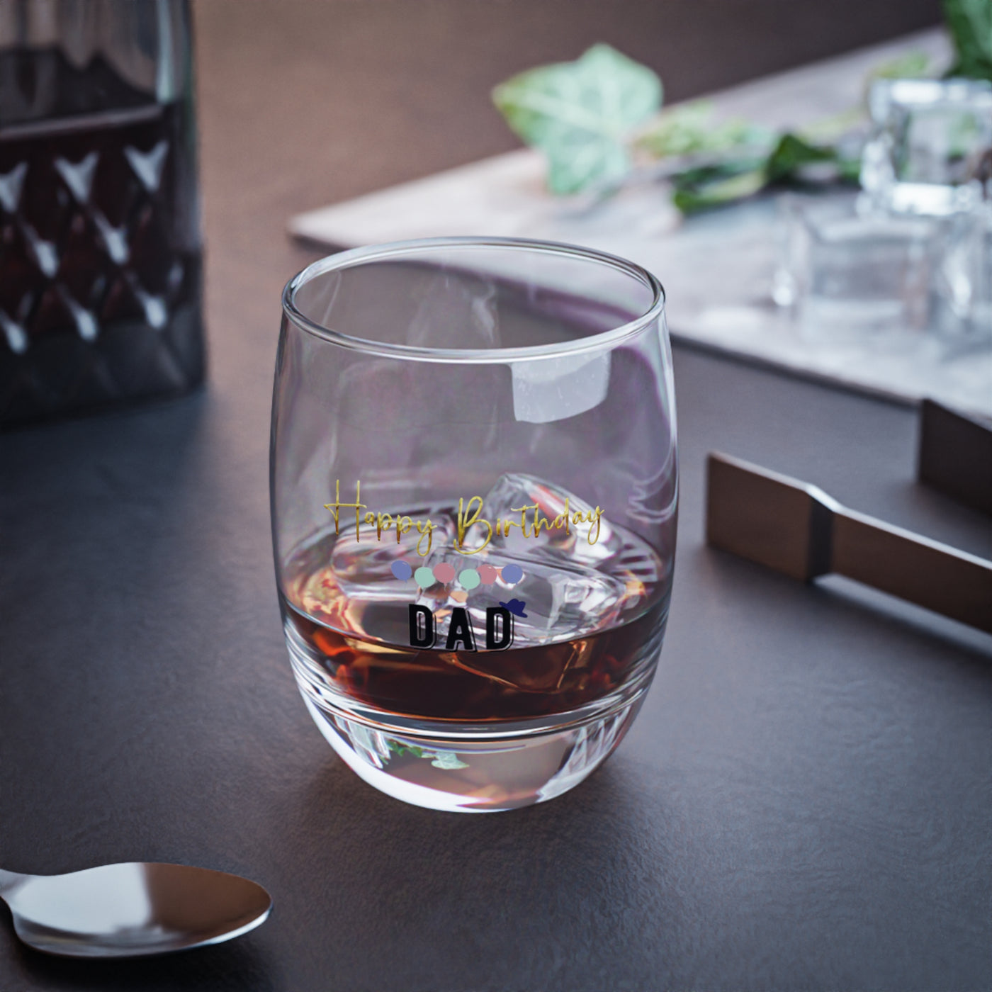 Dad Gift, Personalized Whiskey Glass