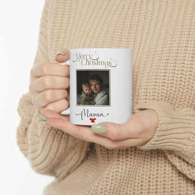 Happy Christmas Photo Mom Mug