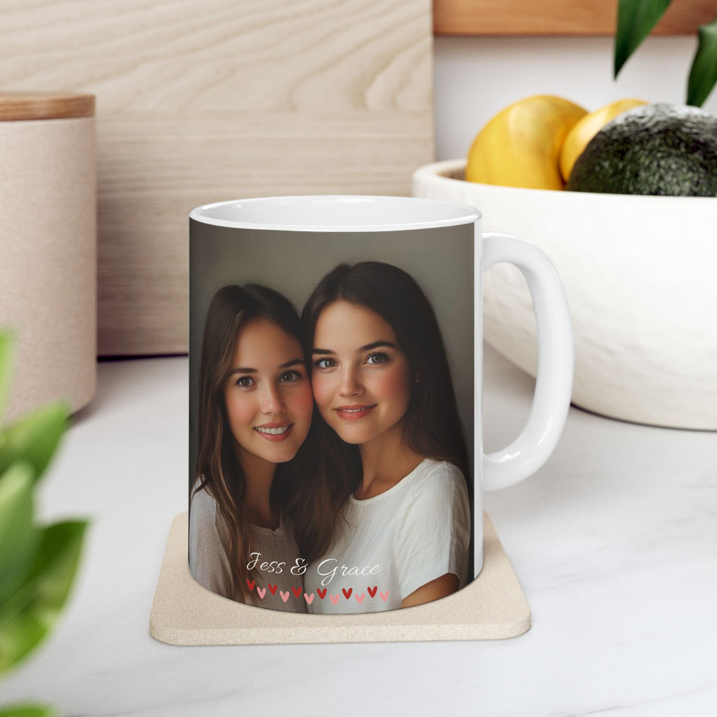 Custom Mug Photo Sisters