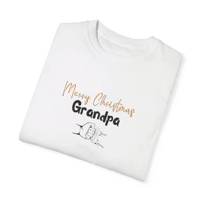 Personalized Name Christmas Grandpa Tshirt