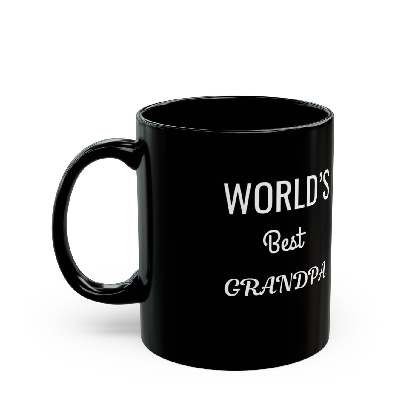 Worlds Best Grandpa Black Mug (11oz, 15oz)