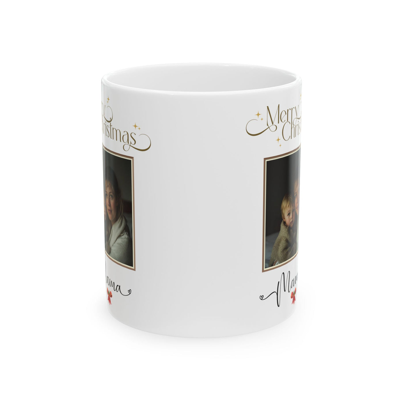 Happy Christmas Photo Mom Mug