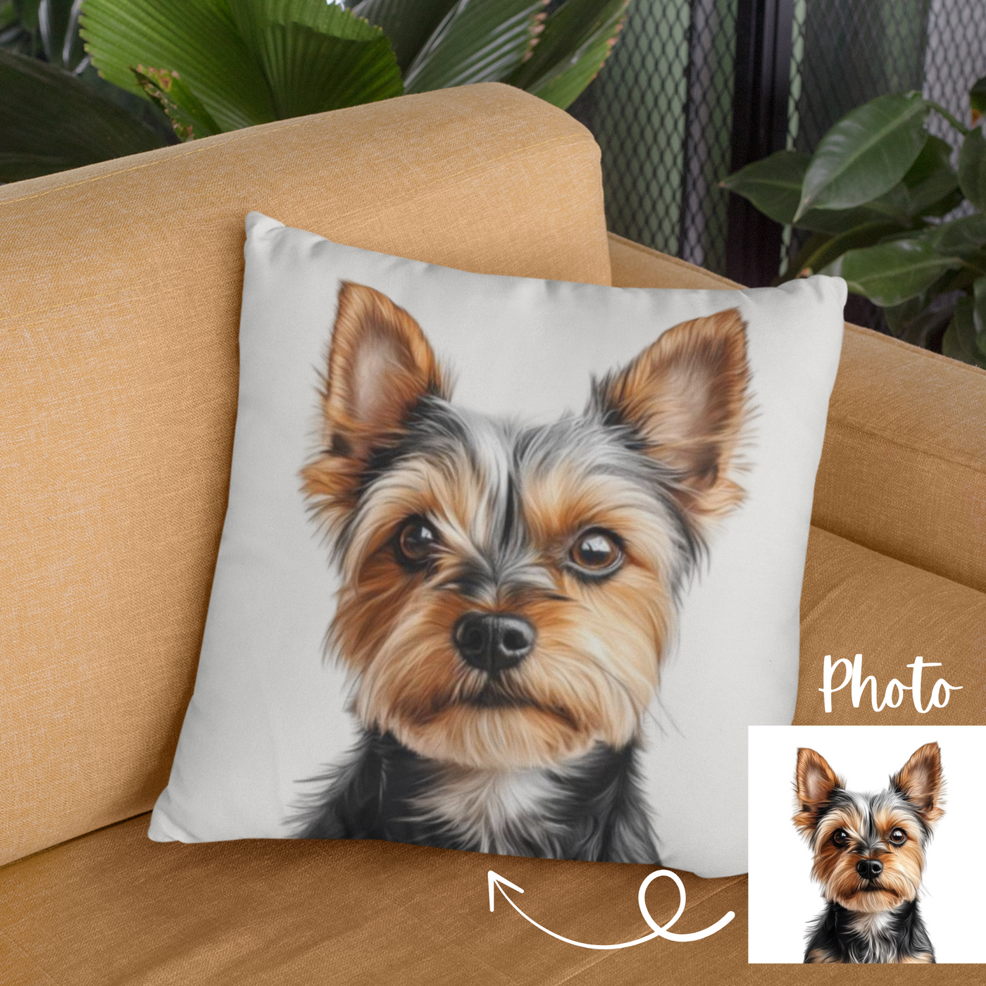 Dog Photo Pillow, Custom Dog Pillow