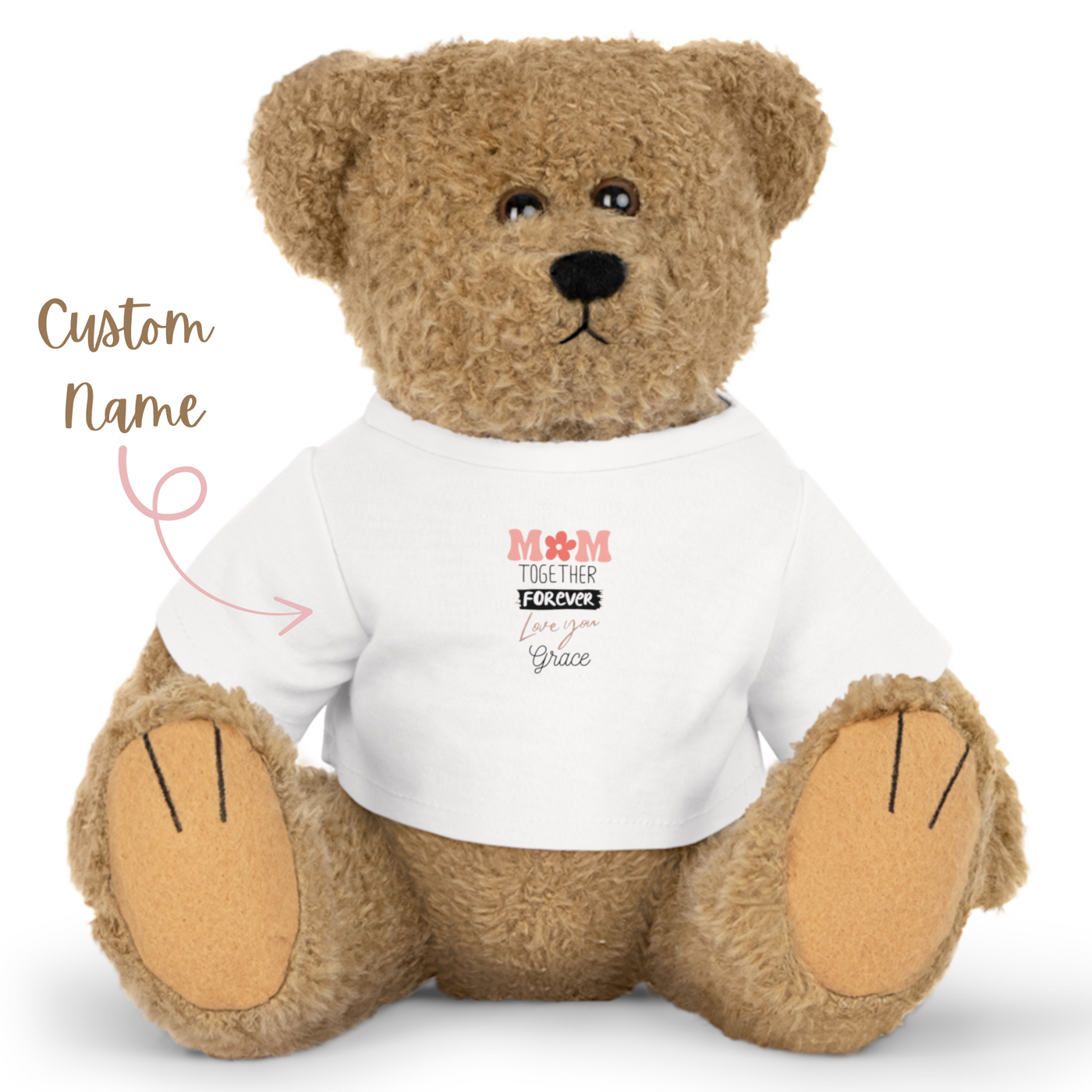 Personalized Name Mom Plush Toy with T-Shirt