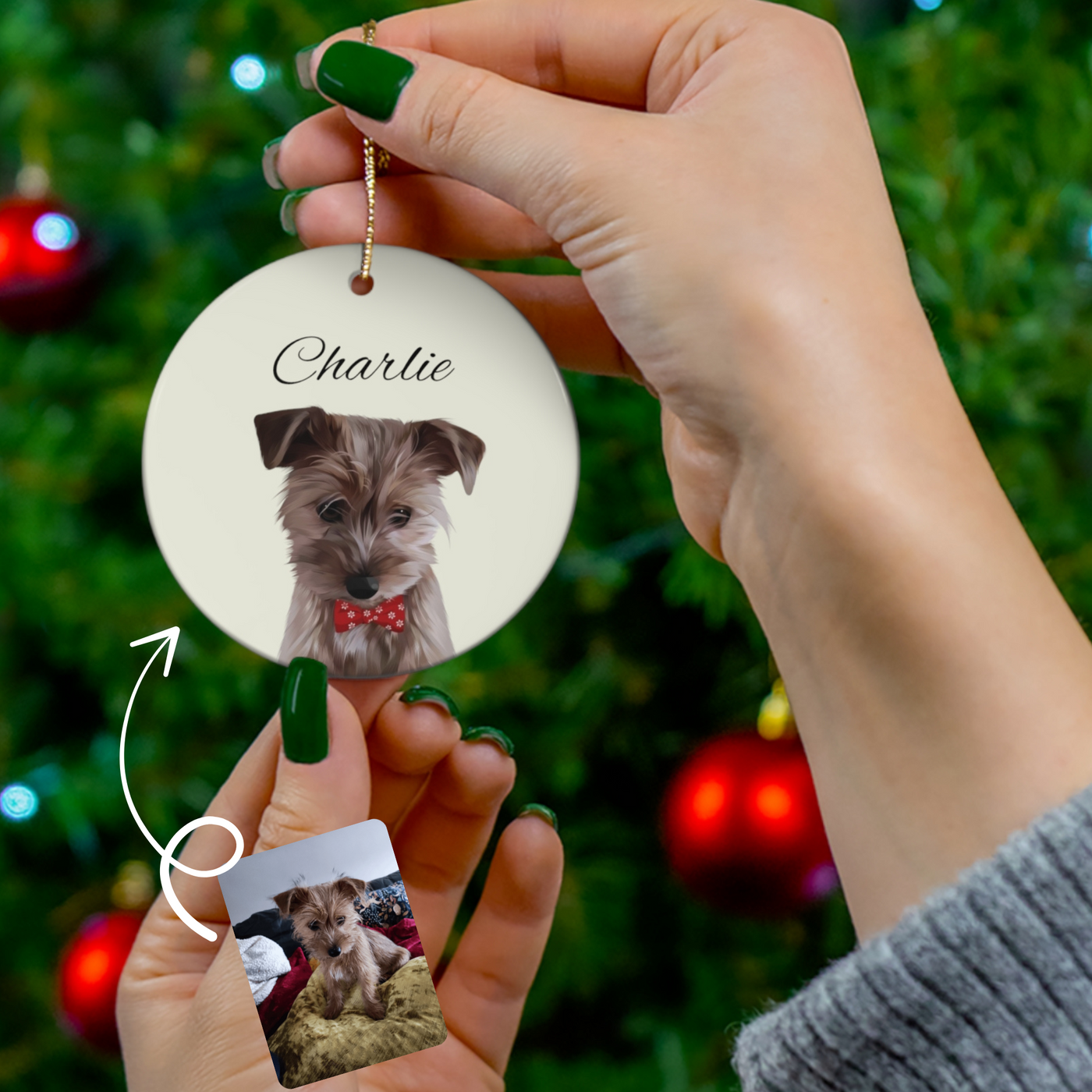 Custom Pet Ornament - Ornaments x 2