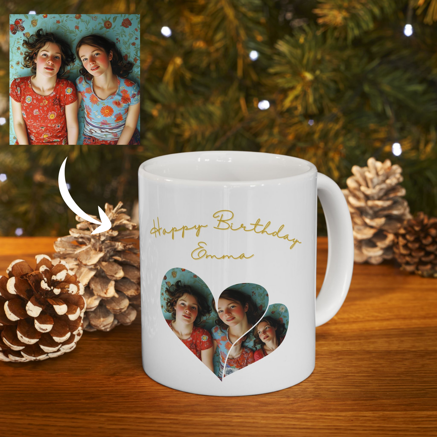 Photo Mug, Personalize with Name