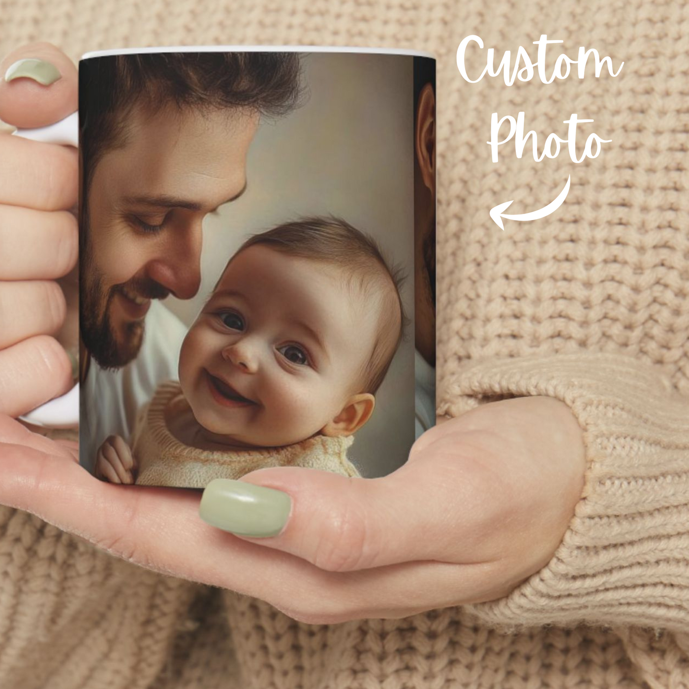 Custom Coffee Mug, Photo Mug x 1 Photo