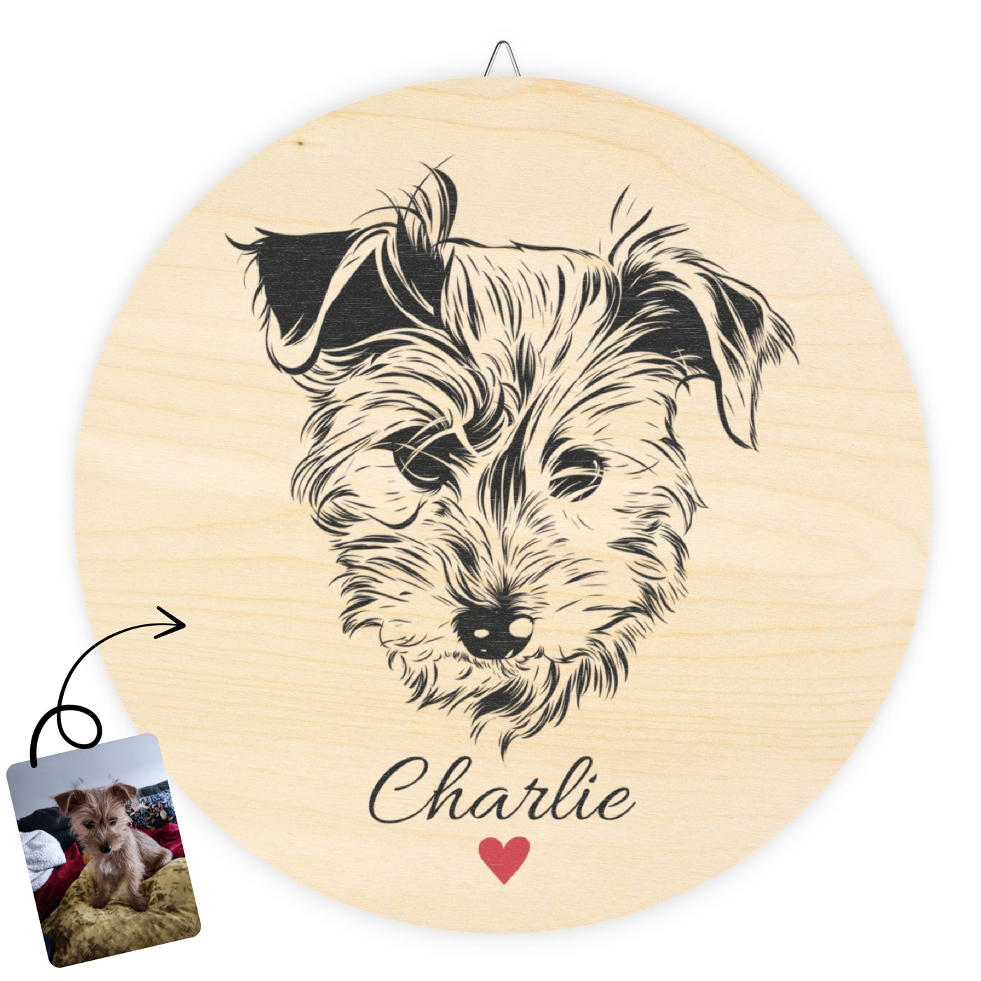 Pet Portrait Wall Wood Signs