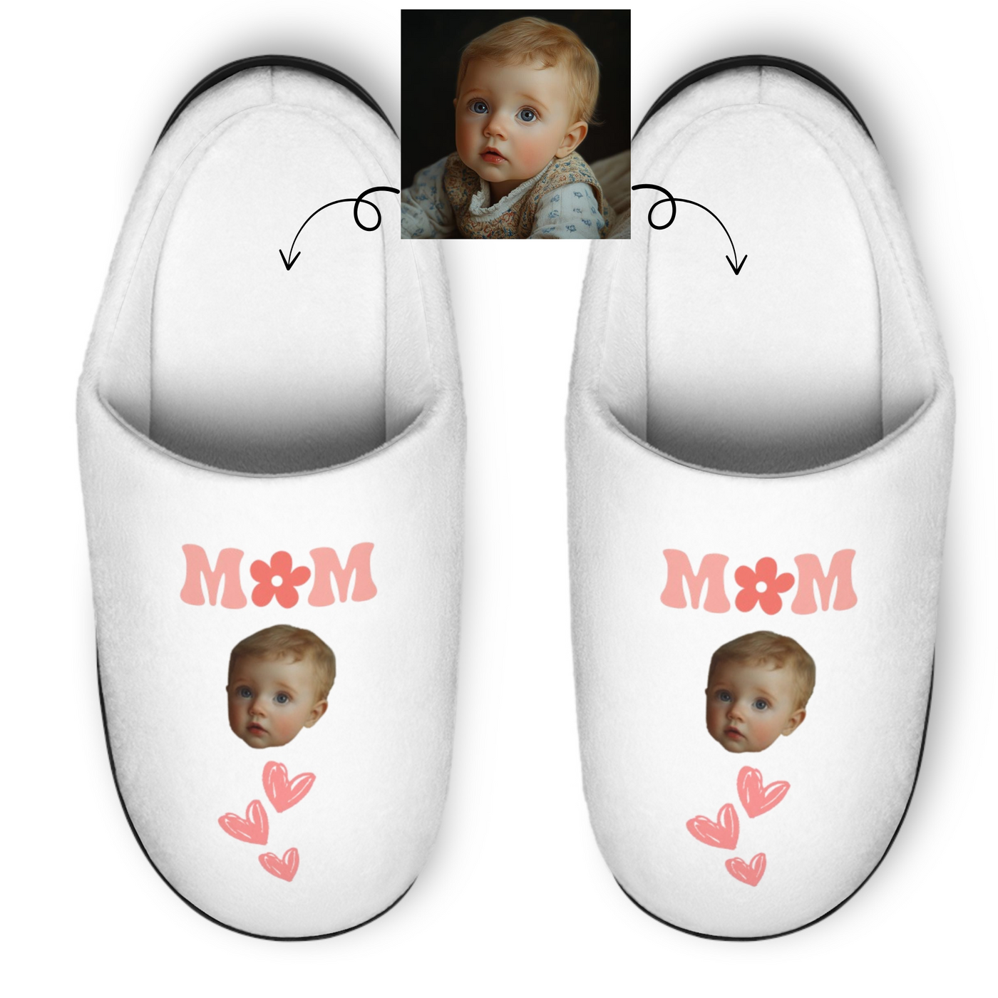 Photo Personalized Slippers Gift Mom