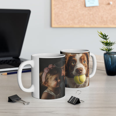 Custom Coffee Mug, Photo Mug x 2 Photos