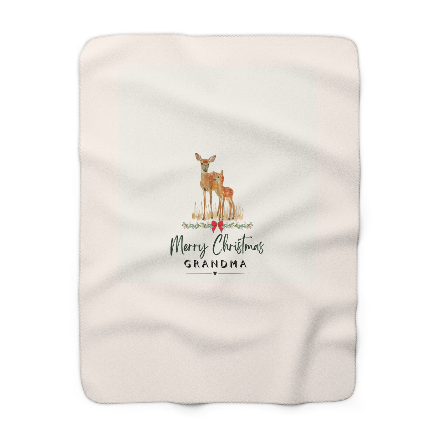 Merry Christmas Grandma Fleece Blanket