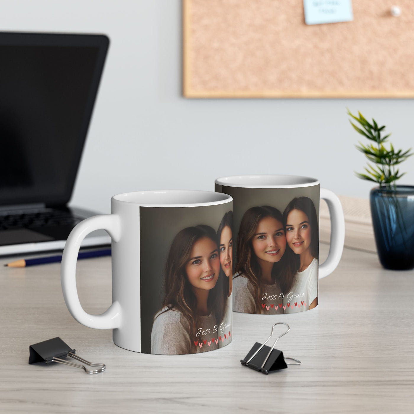 Custom Mug Photo Sisters