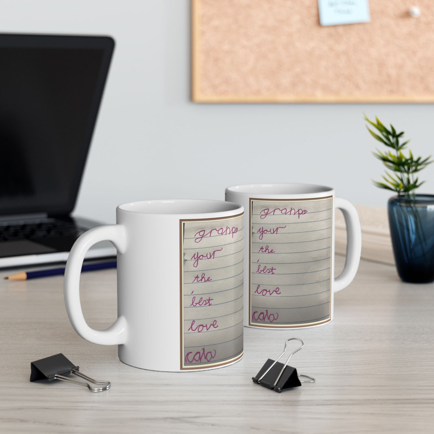 Childrens Writing Grandpa Mug