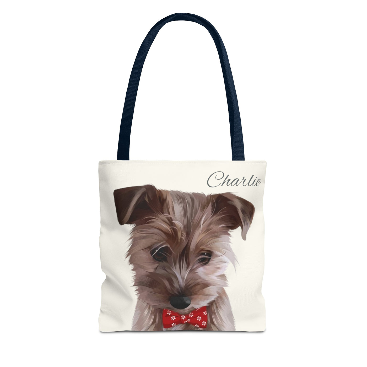 Personalized Dog Tote Bag - Using Pet Photo and Personalized Name