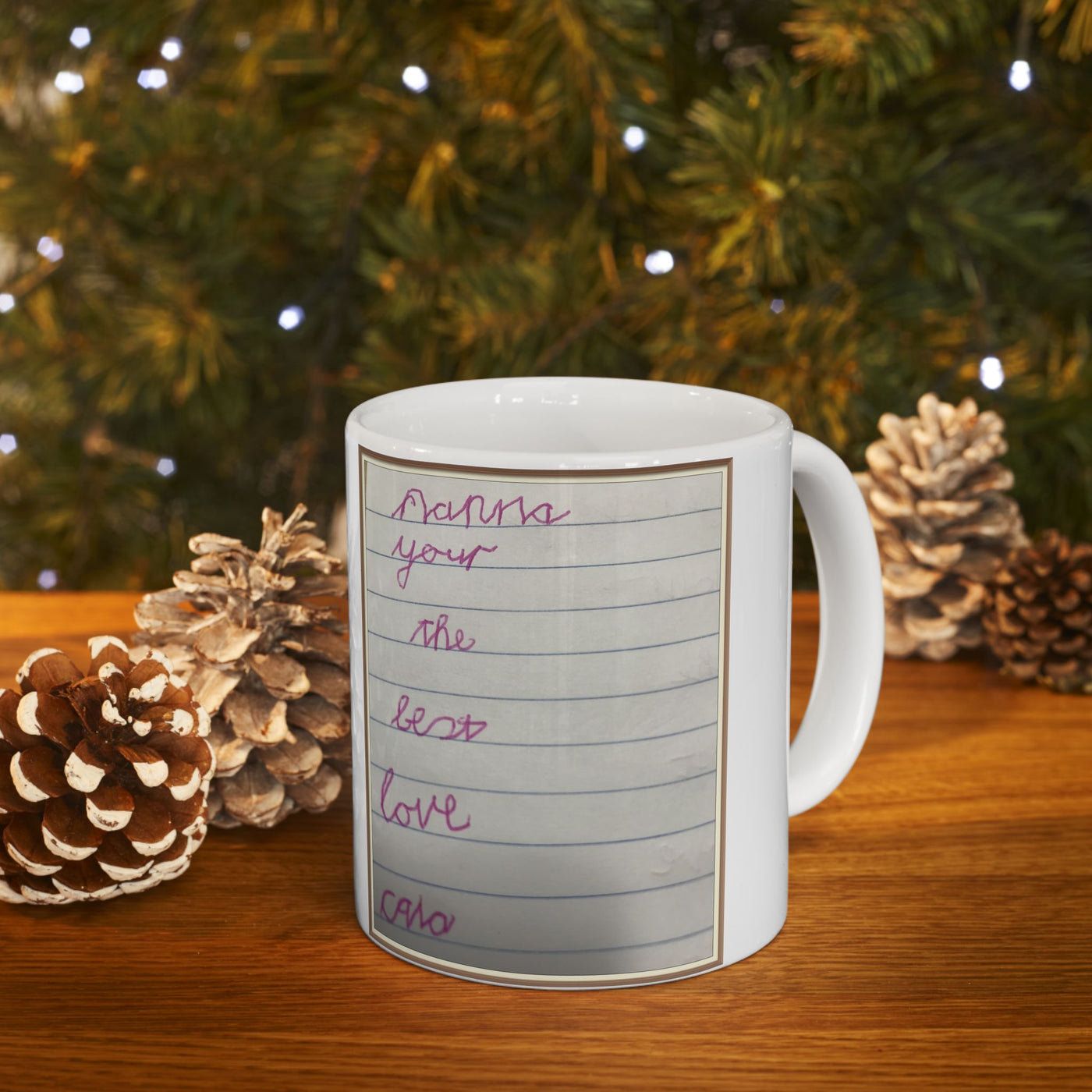 Childrens Writing Nanna Mug