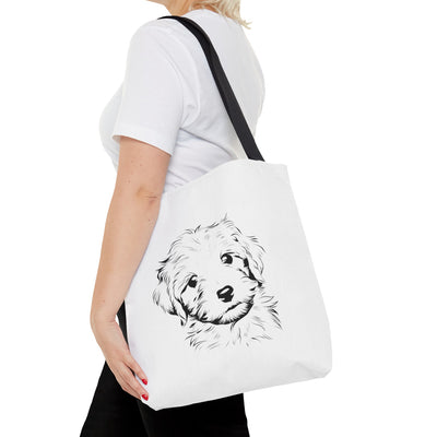 Poodle Puppy Tote Bag