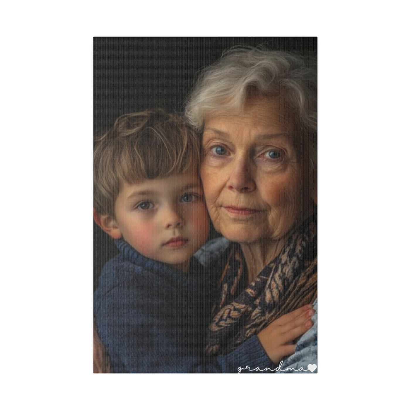 Photo Grandma Matte Canvas, Stretched, 0.75"