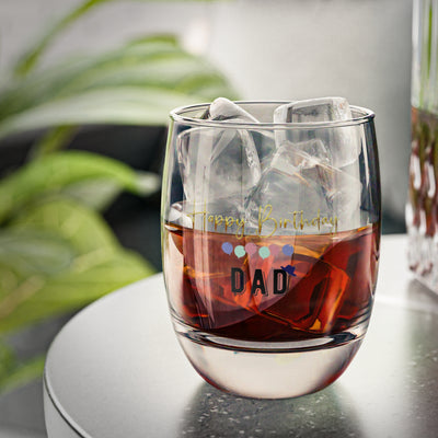 Dad Gift, Personalized Whiskey Glass