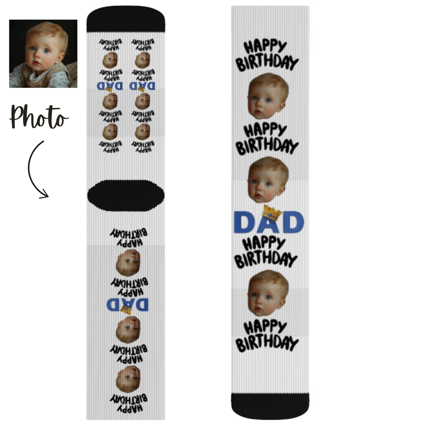 Custom Socks, Personalized Socks Dad Gift