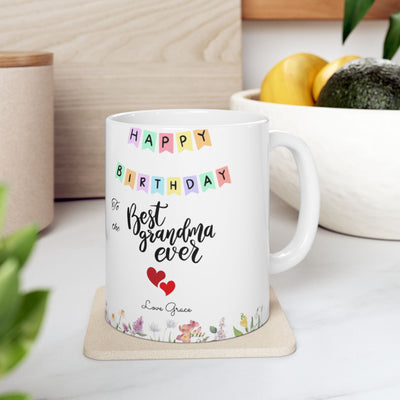 Name Personalized Grandma Mug